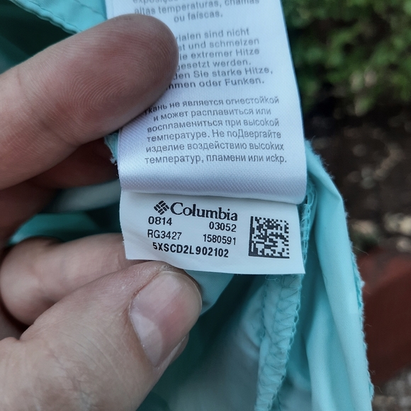 Columbia Girl's Nylon Windbreaker Rain Jacket Full Zip Lightweight Travel - Picture 12 of 14